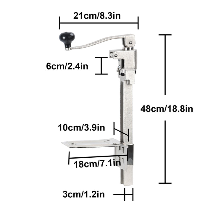 Can Opener Heavy Duty Commercial Can Opener Manual Table Can Opener Industrial Can Opener with Stainless Steel Blade and Image 4