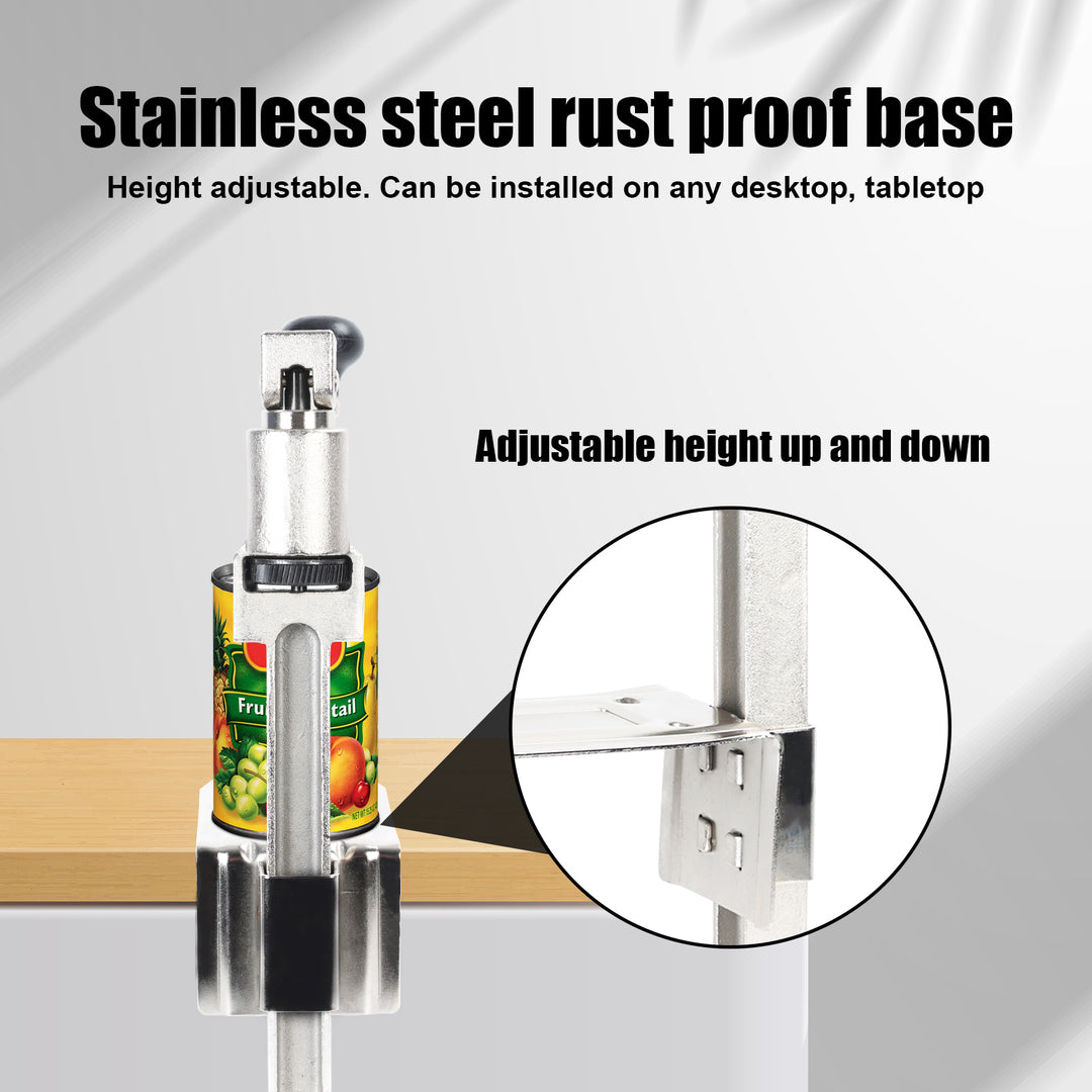 Can Opener Heavy Duty Commercial Can Opener Manual Table Can Opener Industrial Can Opener with Stainless Steel Blade and Image 8