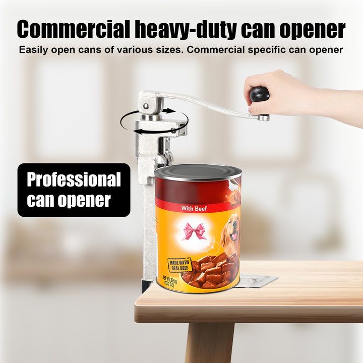 Can Opener Heavy Duty Commercial Can Opener Manual Table Can Opener Industrial Can Opener with Stainless Steel Blade and Image 9