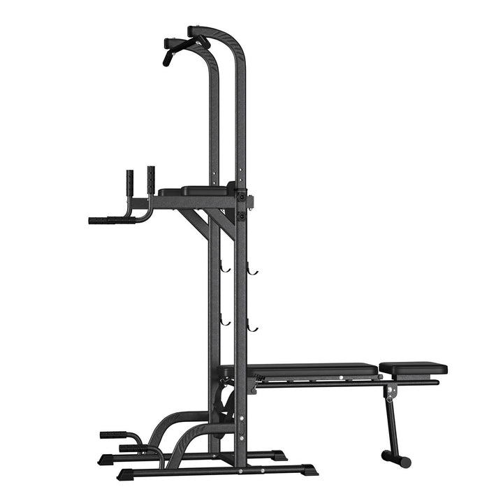 Pull Up Bar Free Standing Pull-up Rack with Dumbbell Bench Height Adjustable Pull Up Dip Station for Home Gym Dip Stands Image 2