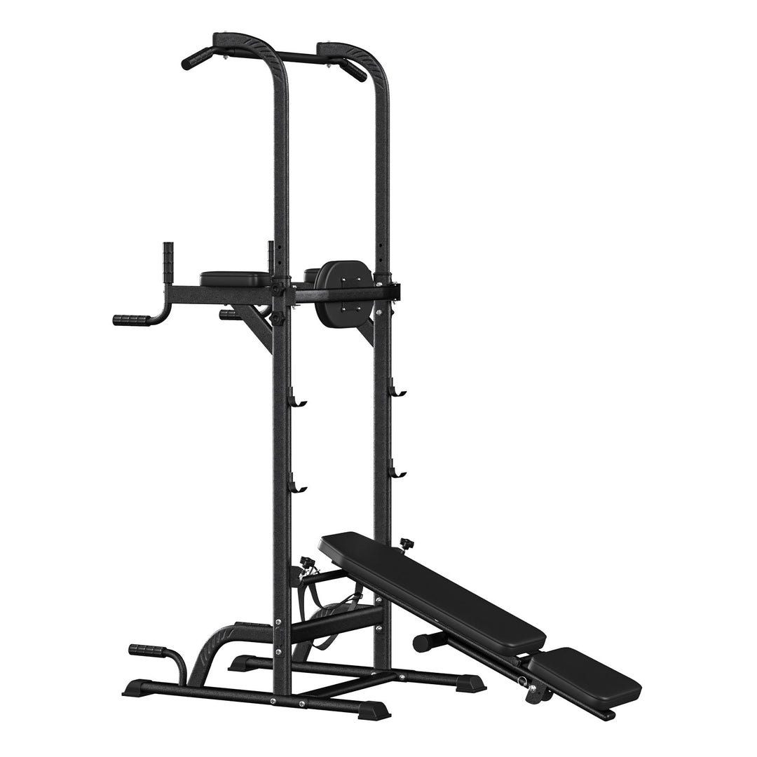 Pull Up Bar Free Standing Pull-up Rack with Dumbbell Bench Height Adjustable Pull Up Dip Station for Home Gym Dip Stands Image 4