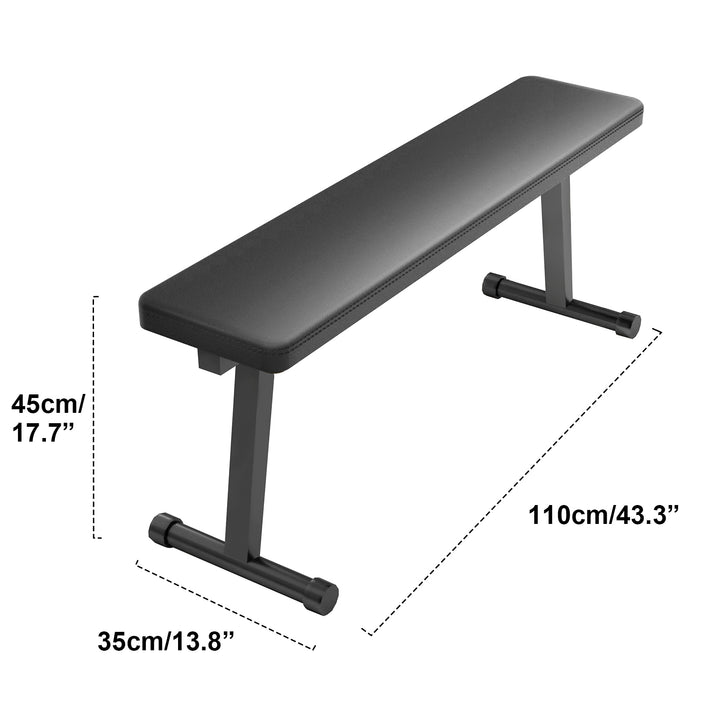 Flat Bench Foldable Flat Weight Bench Home Gym Workout Bench Easy Assembly Strength Training Bench Press Image 6