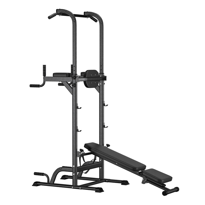 Pull Up Bar Free Standing Pull-up Rack with Dumbbell Bench Height Adjustable Pull Up Dip Station for Home Gym Dip Stands Image 12