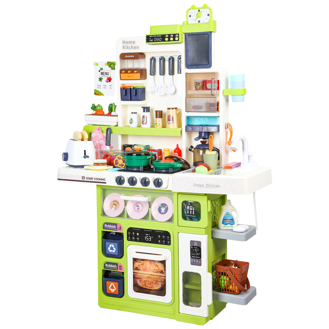 101Pcs/Set Children Pretend Play Kitchen Set with Sound Stove Lights Music Faucet Sink and Play Food Toy Kitchen for Image 3