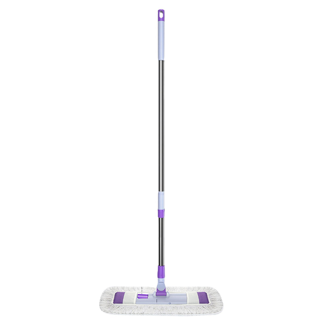 1 Set Home Mop Set with Replaceable Washable Pads 360 Degree Rotating Head Telescopic Stainless Steel Pole Mop Image 9