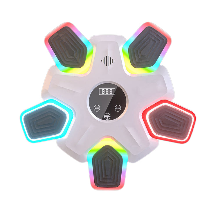 Music Boxing Machine Wall Mounted Bluetooth-compatible Electronic Smart LED Boxing Training Target Punching Pad Home Gym Image 7