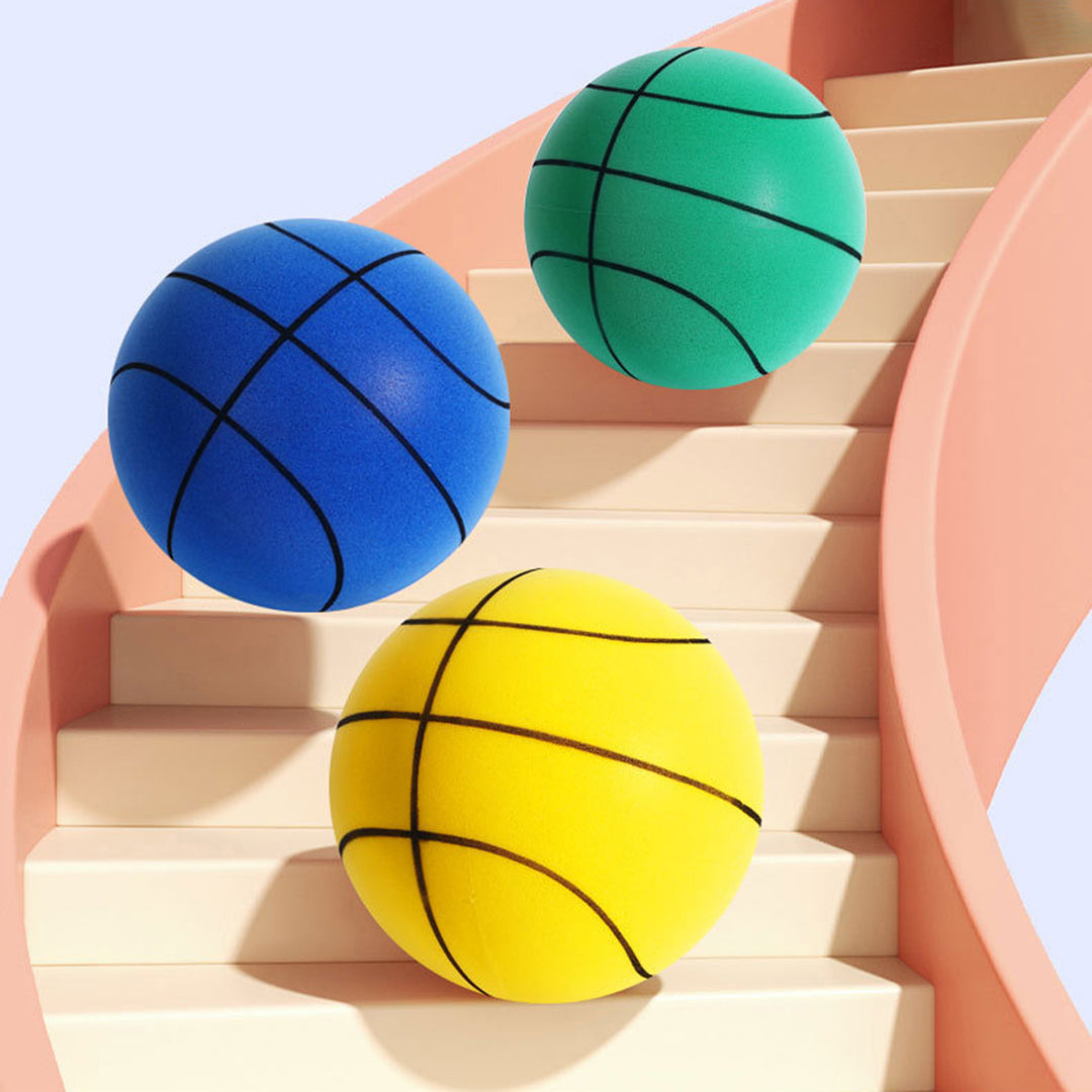 Indoor Silent Basketball High Rebound Low Noise Kids Dribbling Training Uncoated High Density Foam Practice Sports Image 4