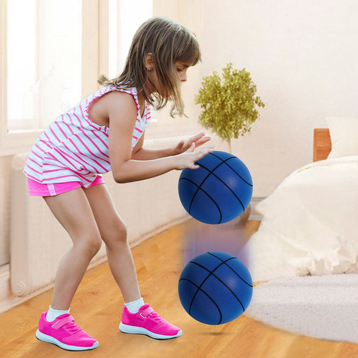 Indoor Silent Basketball High Rebound Low Noise Kids Dribbling Training Uncoated High Density Foam Practice Sports Image 6