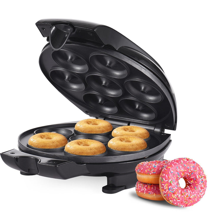 Electric Mini Donut Maker with 7 Holes Non-stick Surface Design US Plug Dishwasher Safe User-Friendly 700W Small Donut Image 7