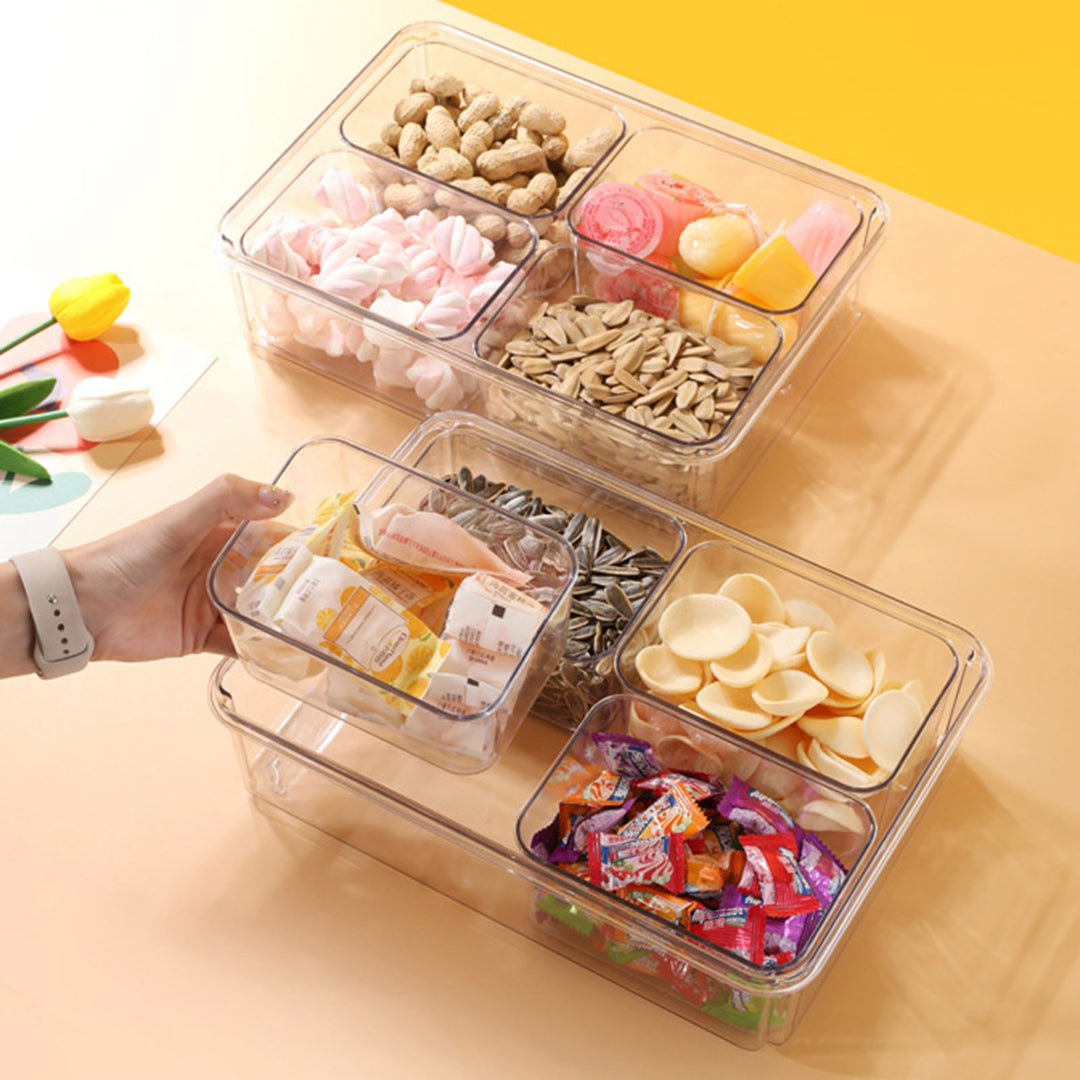 Fruit Storage Container with Handle Large Capacity Food Grade BPA Free Sealing Strips Design Leakproof Transparent Food Image 9