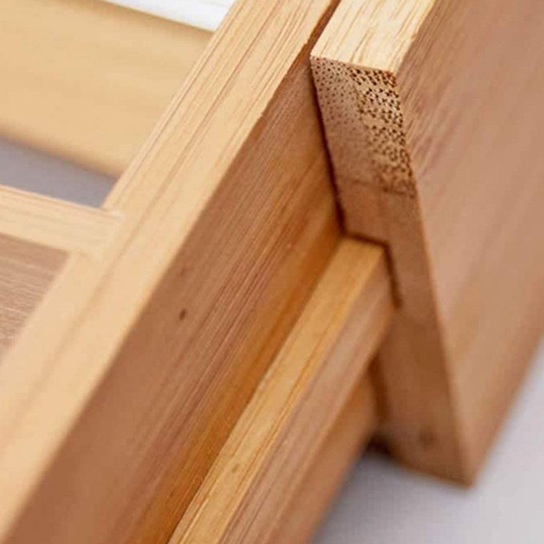 Bamboo Drawer Organizer Expandable 5-7 Compartments Adjustable Width Easy to Clean Cutlery Tray for Kitchen Utensils Image 8