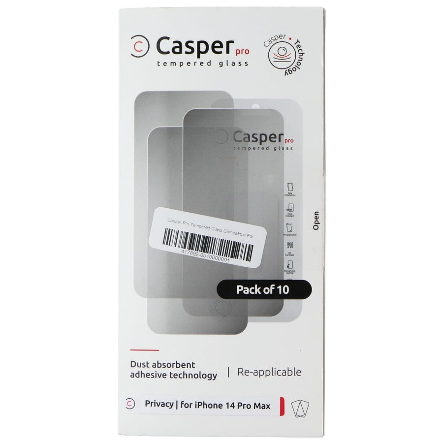 Casper Pro Tempered Glass for Apple iPhone 14 Pro Max (10 Pack) - Privacy Image 1