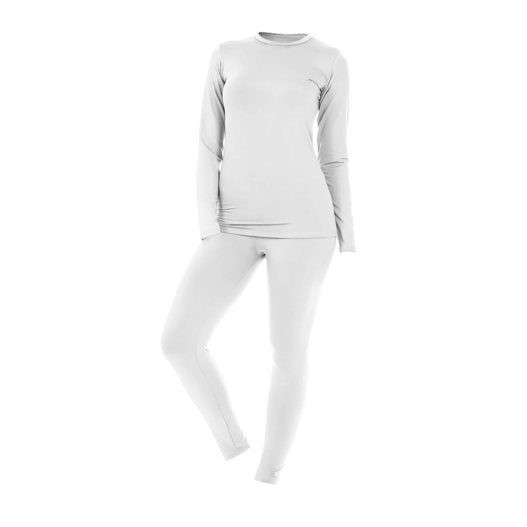 Womens Fleece Lined Thermal Set Cold Weather Base Layer 3 Sets Moisture Wicking Image 4