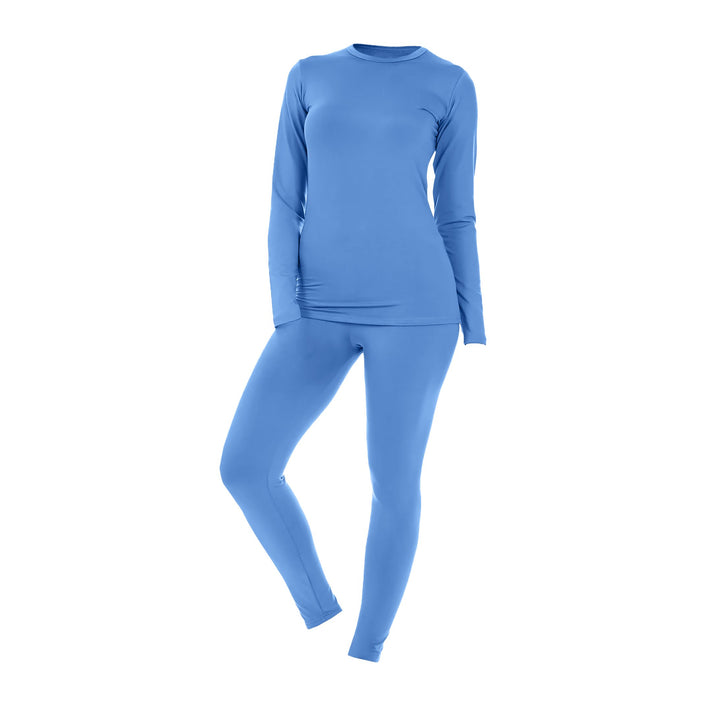 Womens Fleece Lined Thermal Set Cold Weather Base Layer 3 Sets Moisture Wicking Image 8