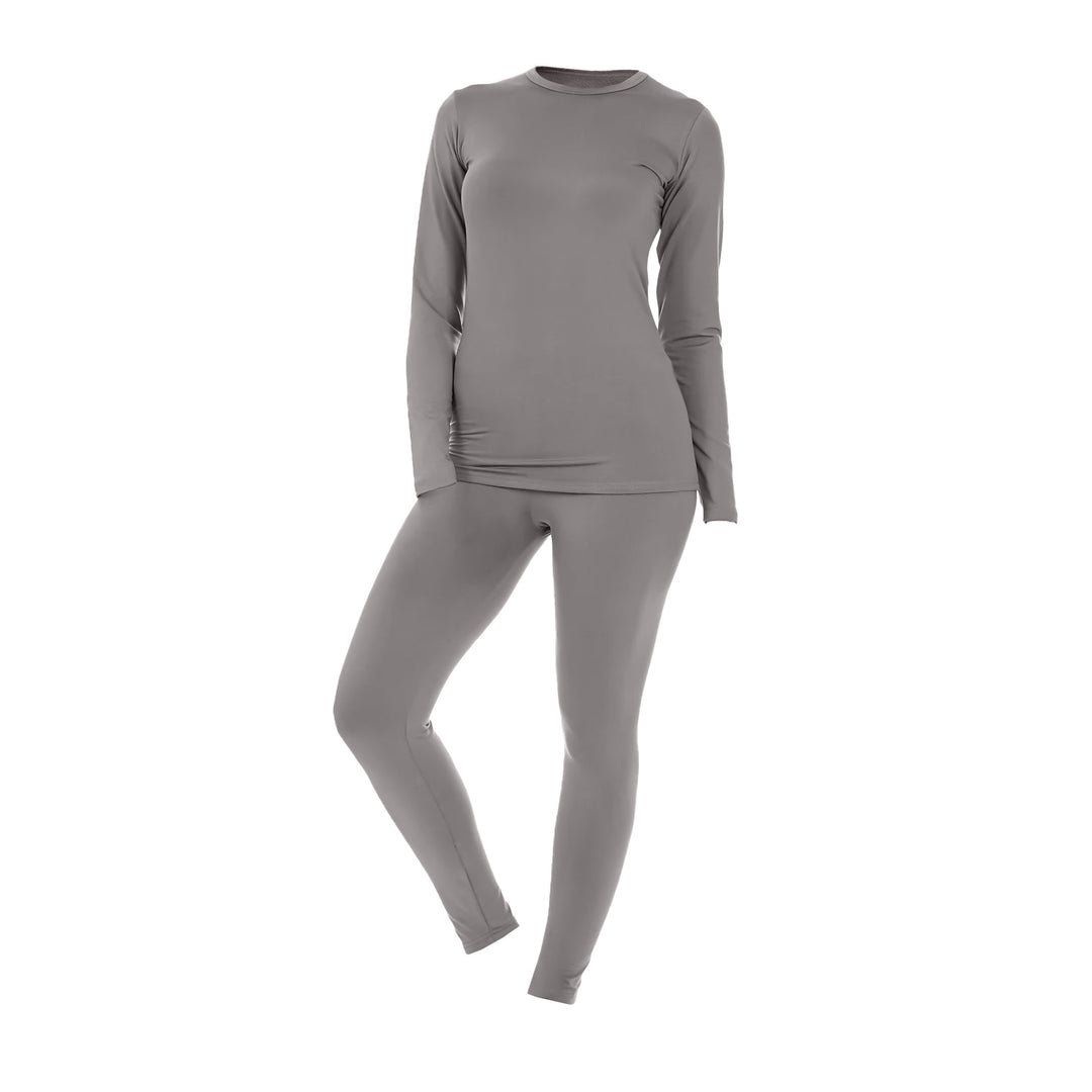 Womens Fleece Lined Thermal Set Cold Weather Base Layer 3 Sets Moisture Wicking Image 9