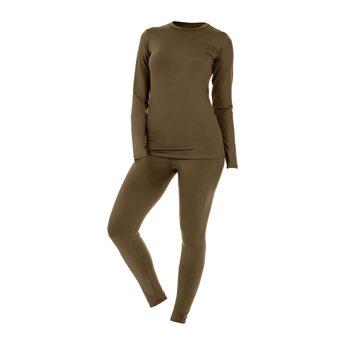 Womens Fleece Lined Thermal Set Cold Weather Base Layer 3 Sets Moisture Wicking Image 10