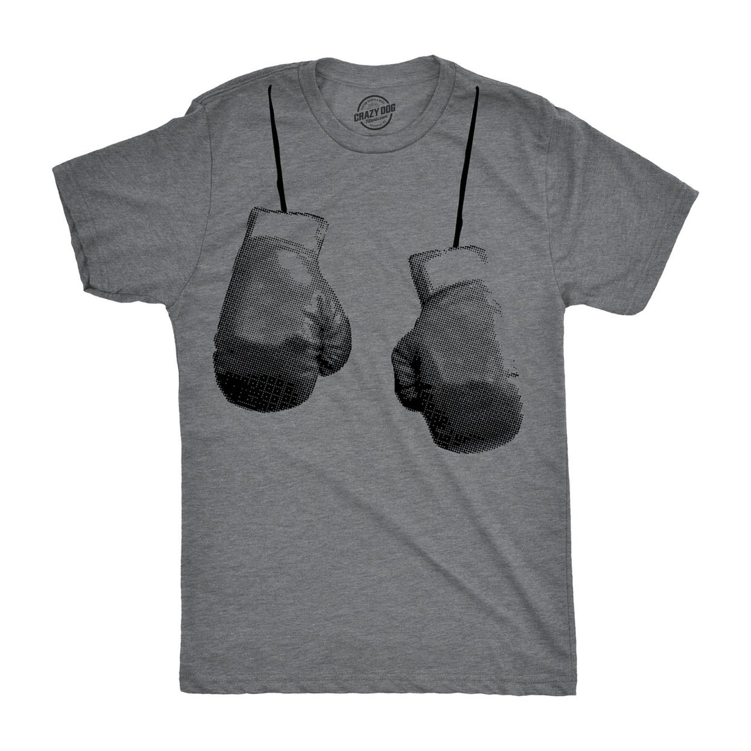 Mens Hanging Gloves Tshirt Cool Fitness Boxing Gym Tee For Guys Image 3