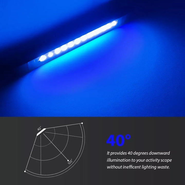 12V 7inch Waterproof Blue LED Porch Awning Light for RV Boat Marine Lighting Image 4