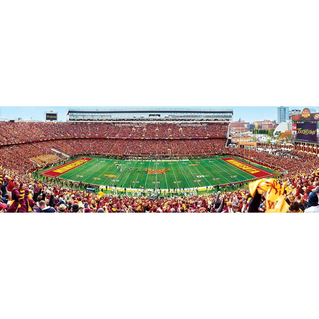 Minnesota Golden Gophers 1000 Piece Panoramic Jigsaw Puzzle 13x39 Recycled Chipboard Image 2