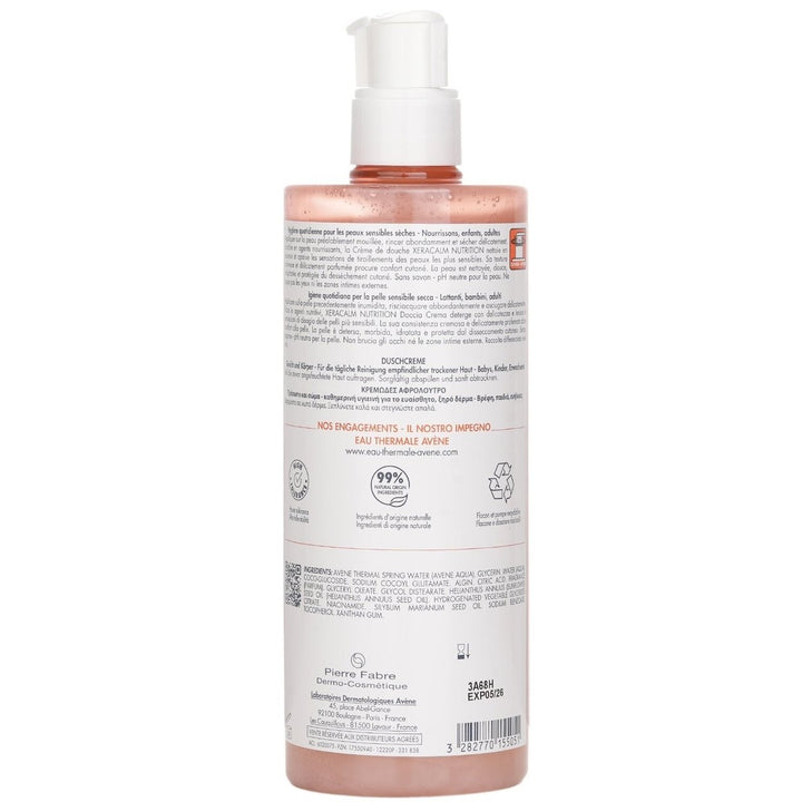 Avene XeraCalm Nutrition Shower Cream 500ml/16.9oz Image 3