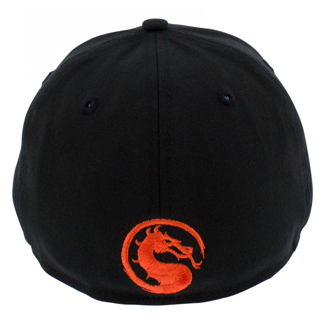 Mortal Kombat Logo Era 39Thirty Fitted Hat Image 4