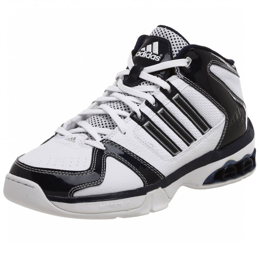 adidas Mens Fathom Basketball Shoe WHITE/METALLIC SILVER Image 3