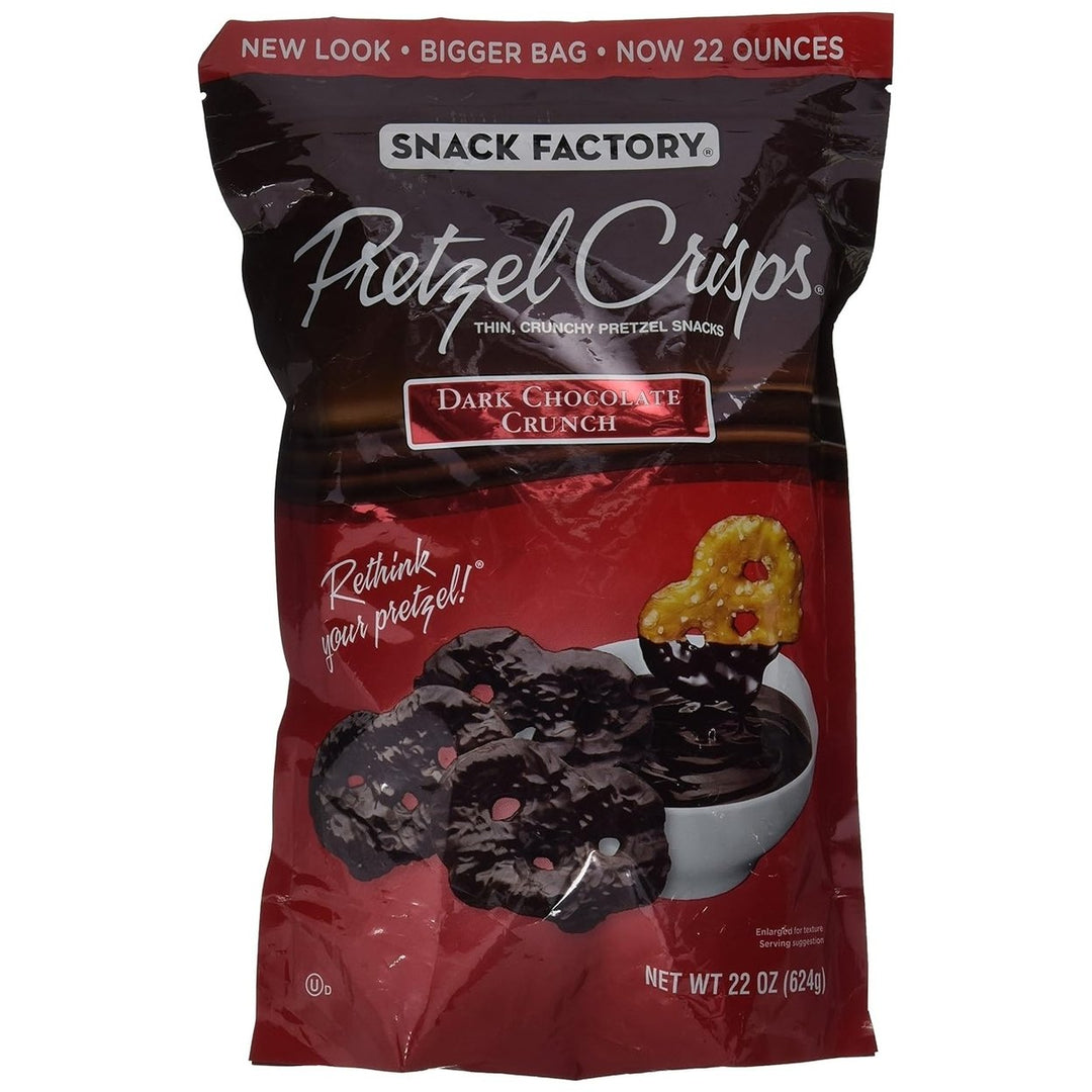 Snack Factory Pretzel Crisps Dark Chocolate Crunch (22 Ounce) Image 1