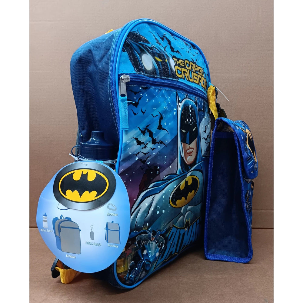 Backpack 16 inch 5 Piece Set Batman Image 2