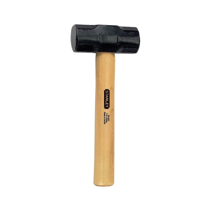 Stanley 3 lb Heavy-Duty Sledge Hammer Steel Handle Shock Absorbing Grip 56-400 Image 1