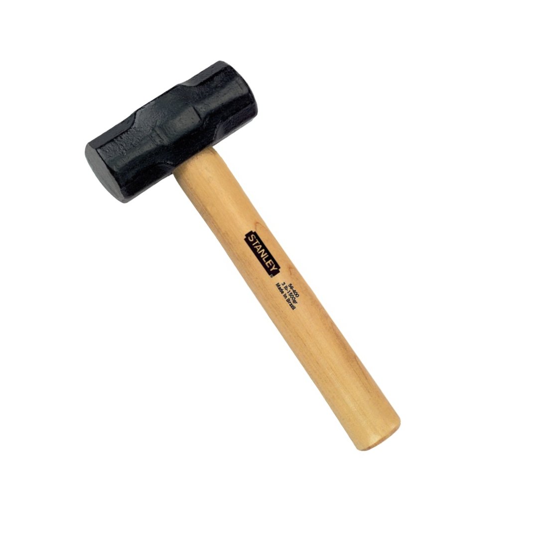 Stanley 3 lb Heavy-Duty Sledge Hammer Steel Handle Shock Absorbing Grip 56-400 Image 2