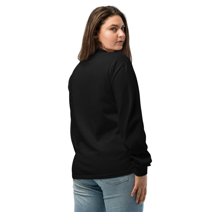 Sarcasmic Human Premium Heavyweight Long Sleeve Tee (Black) Image 3