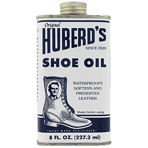 Huberds Shoe Oil 8 oz Waterproof Leather Conditioner Non-Toxic Formula Image 1