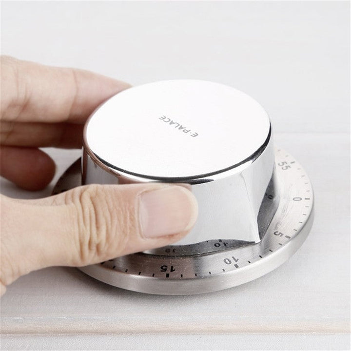 STC Magnet Timer Kitchen Stainless Steel Timer Creative Alarm Clock Mechanical Reminder Countdown Image 4