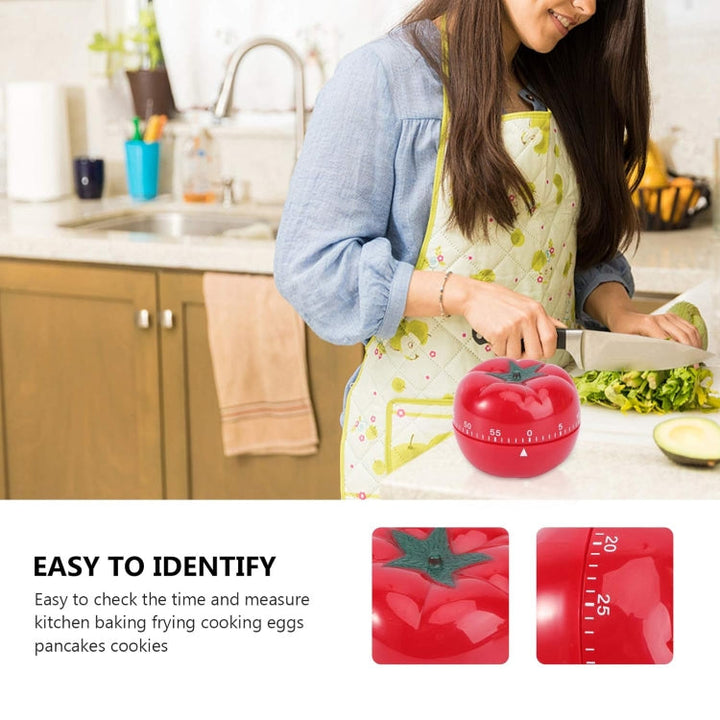 Tomato Shape Kitchen Mechanical Timer Alarm Reminder Image 4