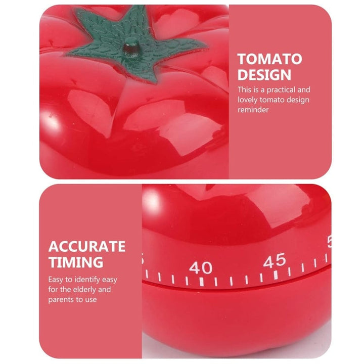 Tomato Shape Kitchen Mechanical Timer Alarm Reminder Image 6