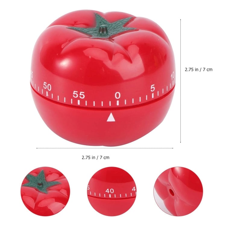 Tomato Shape Kitchen Mechanical Timer Alarm Reminder Image 7