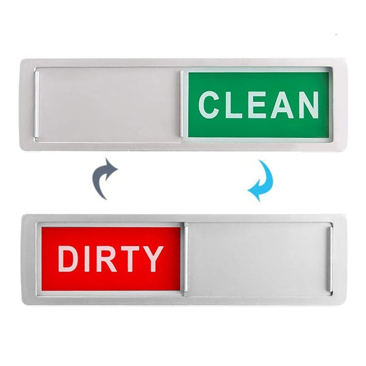 Dishwasher Magnet Clean Dirty Sign 2 Double-Sided Dishwasher Magnet Cover Image 2