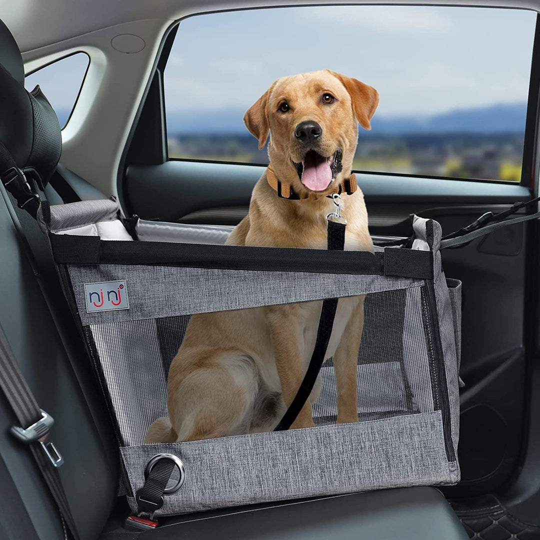 Car Pet Seat Carrier Waterproof Mesh Travel Basket for Small Dogs and Cats Image 1