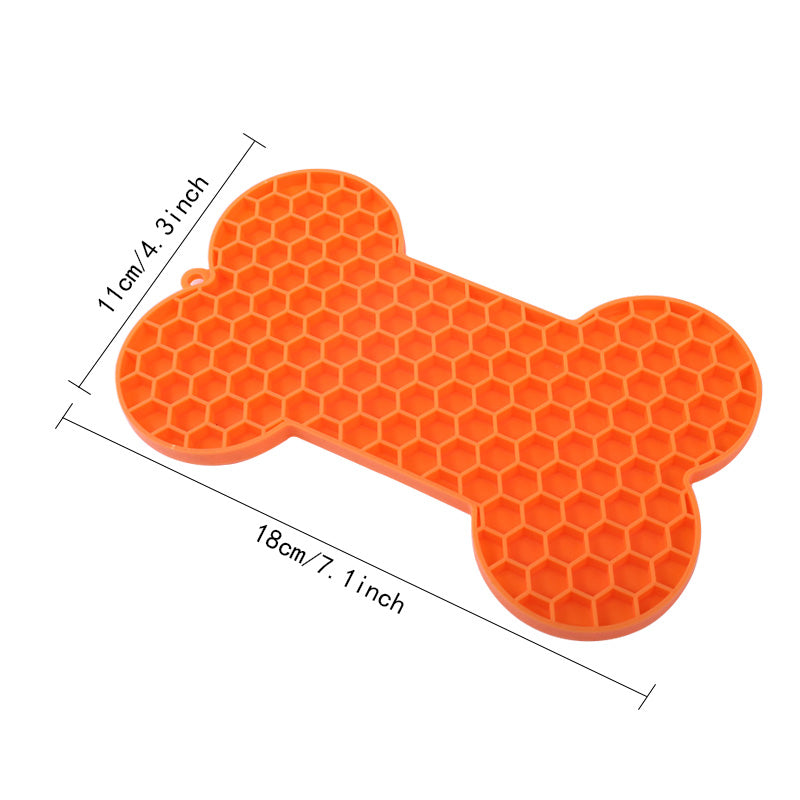 Silicone Dog Lick Pad Slow Feeder for Small Dogs Cats Peanut Butter Feeding Mat Image 6