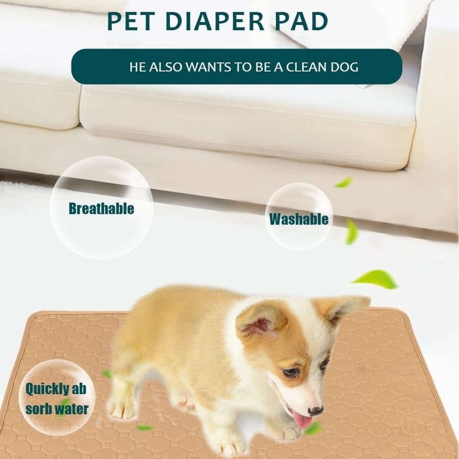 Dog Pee Pad Blanket Reusable Absorbent Diaper Washable Puppy Training Pad Pet Bed Urine Mat for Pet Car Seat Cover Image 1