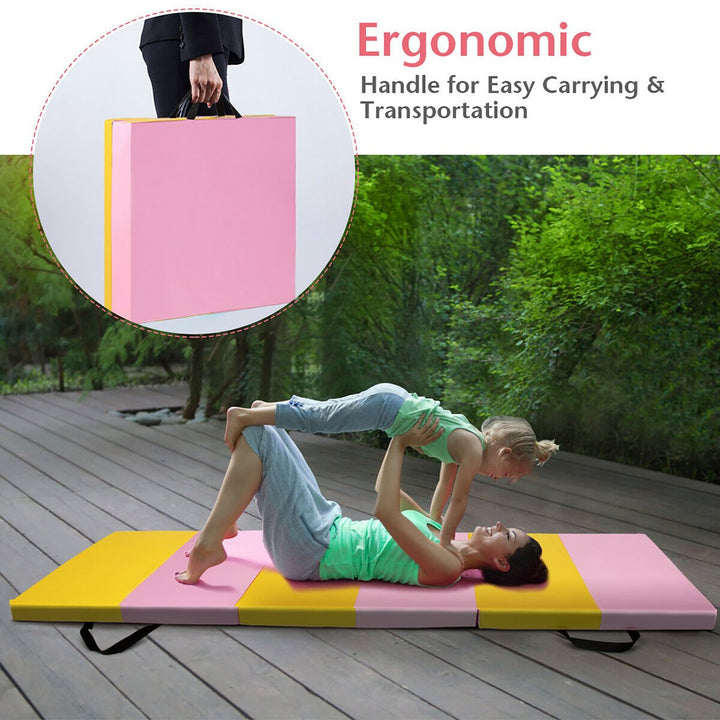 6x2x2.5" 3-Fold Gymnastics Tumbling Mat Yoga Aerobics Gym Exercise Fitness Mat Image 4