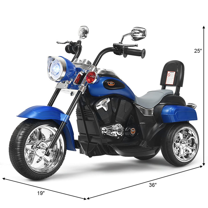 Costway 3 Wheel Kids Ride On Motorcycle 6V Battery Powered Electric Toy Image 2