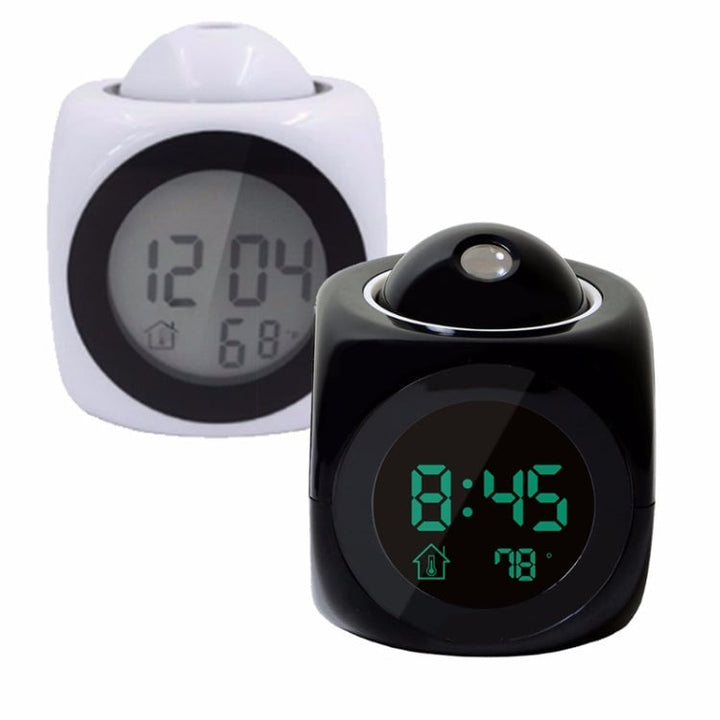 Multi-function LED Projection Alarm Clock Voice Talking Clock Image 7