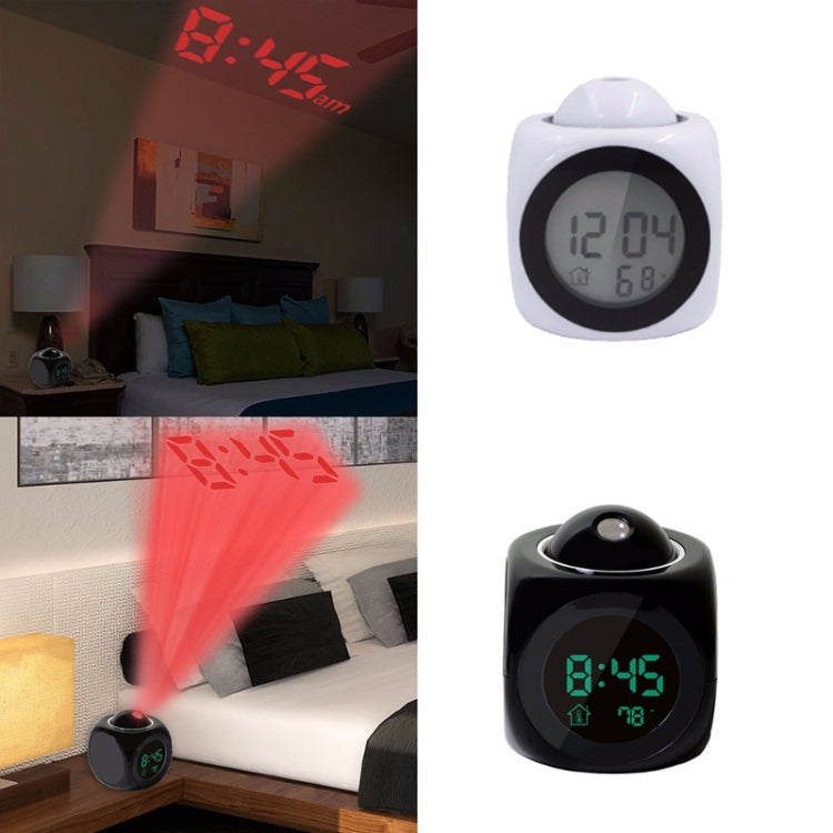 Multi-function LED Projection Alarm Clock Voice Talking Clock Image 8