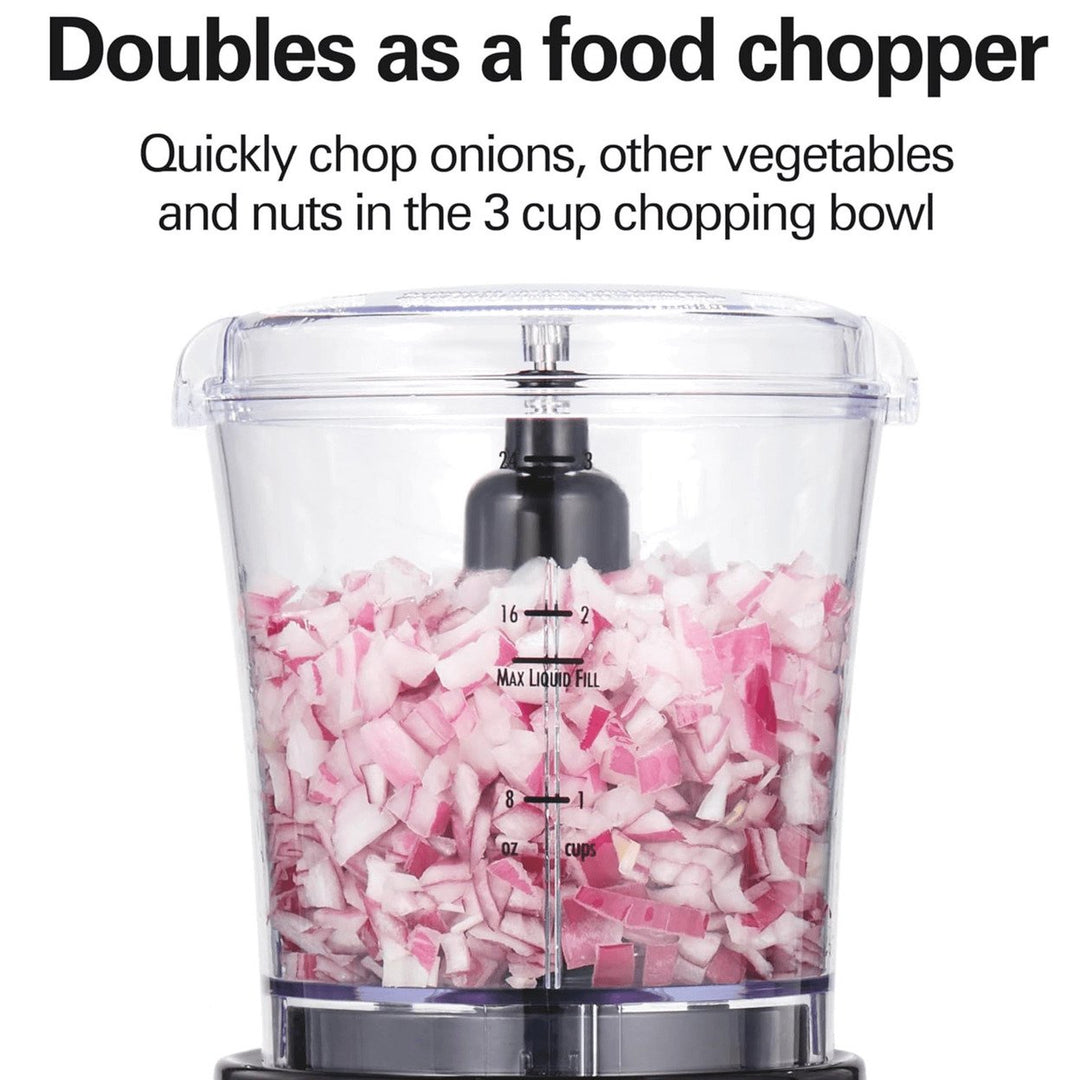 Hamilton Beach Power Elite Glass Jar Blender and Food Chopper Combo Image 4