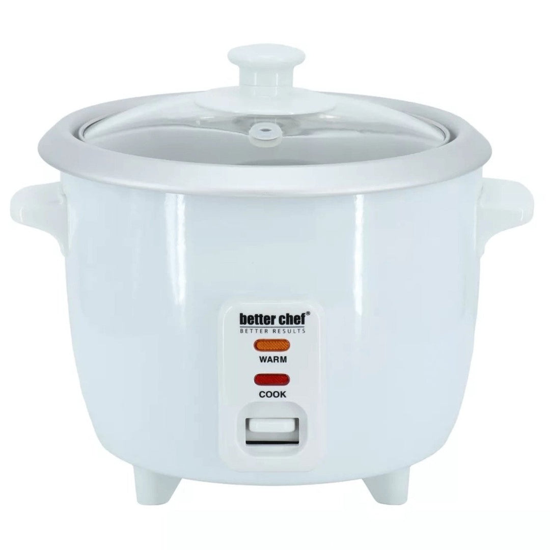 Better Chef Rice Cooker 3 Cups Uncooked 6 Cups Cooked Model IM-403 White Image 1