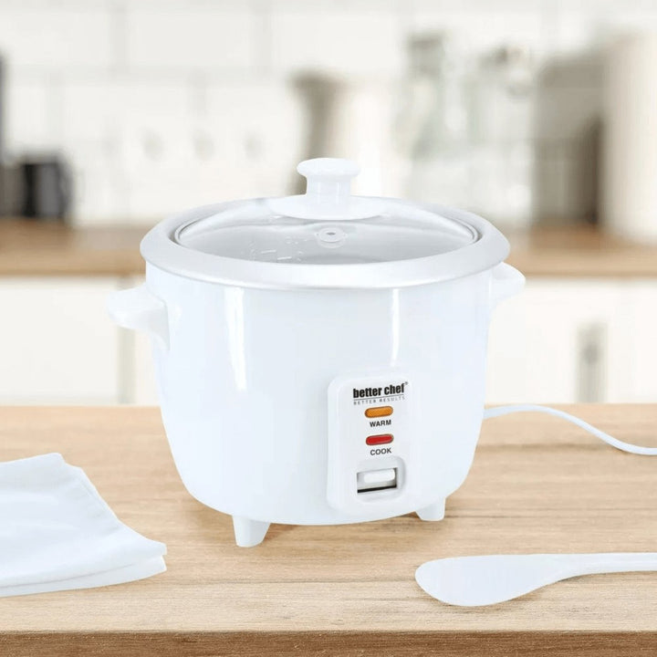 Better Chef Rice Cooker 3 Cups Uncooked 6 Cups Cooked Model IM-403 White Image 4