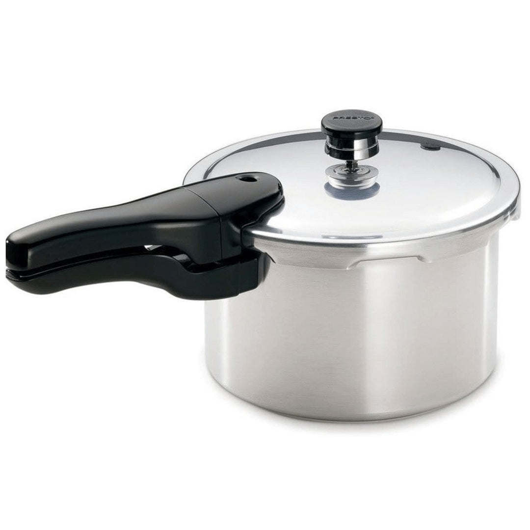 Presto 4-Quart Aluminum Pressure Cooker Model 01241 Dishwasher Safe Easy Clean Image 1