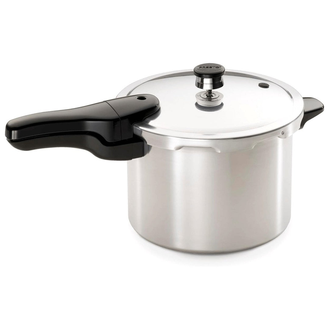 Presto 6-Quart Polished Aluminum Pressure Cooker Image 1