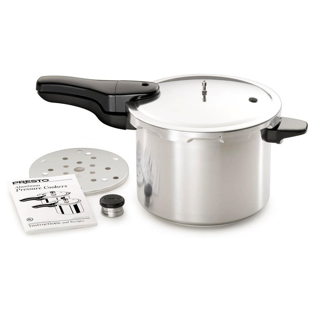 Presto 6-Quart Polished Aluminum Pressure Cooker Image 2